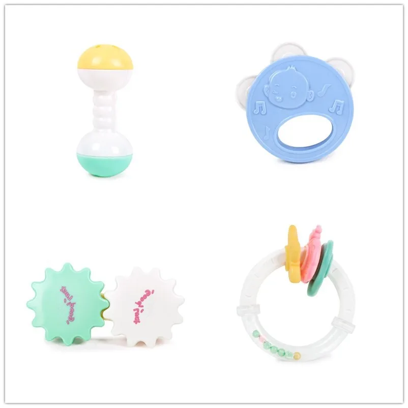 10 шт. детский Прорезыватель с погремушкой игрушки Музыкальные Красочные