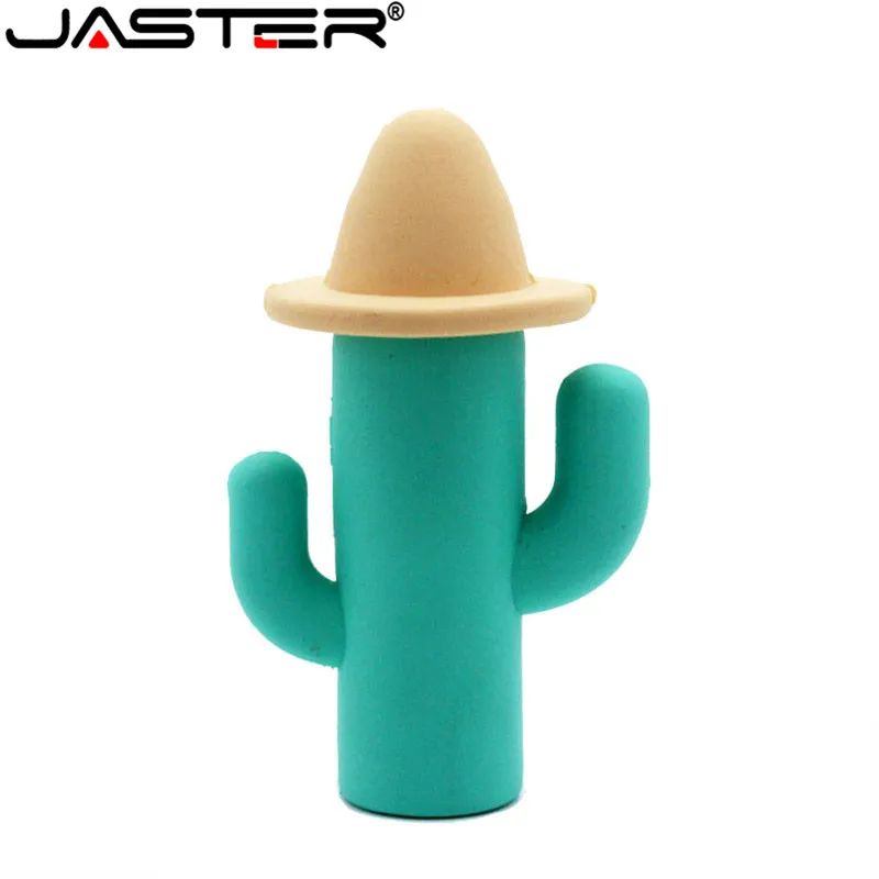 JASTER кактус usb флеш-накопитель Флешка 4 ГБ 8 ГБ 16 ГБ 32 ГБ 64 ГБ usb флеш-накопитель pendriver 2,0 флеш-накопитель Флэшка-накопитель милый подарок