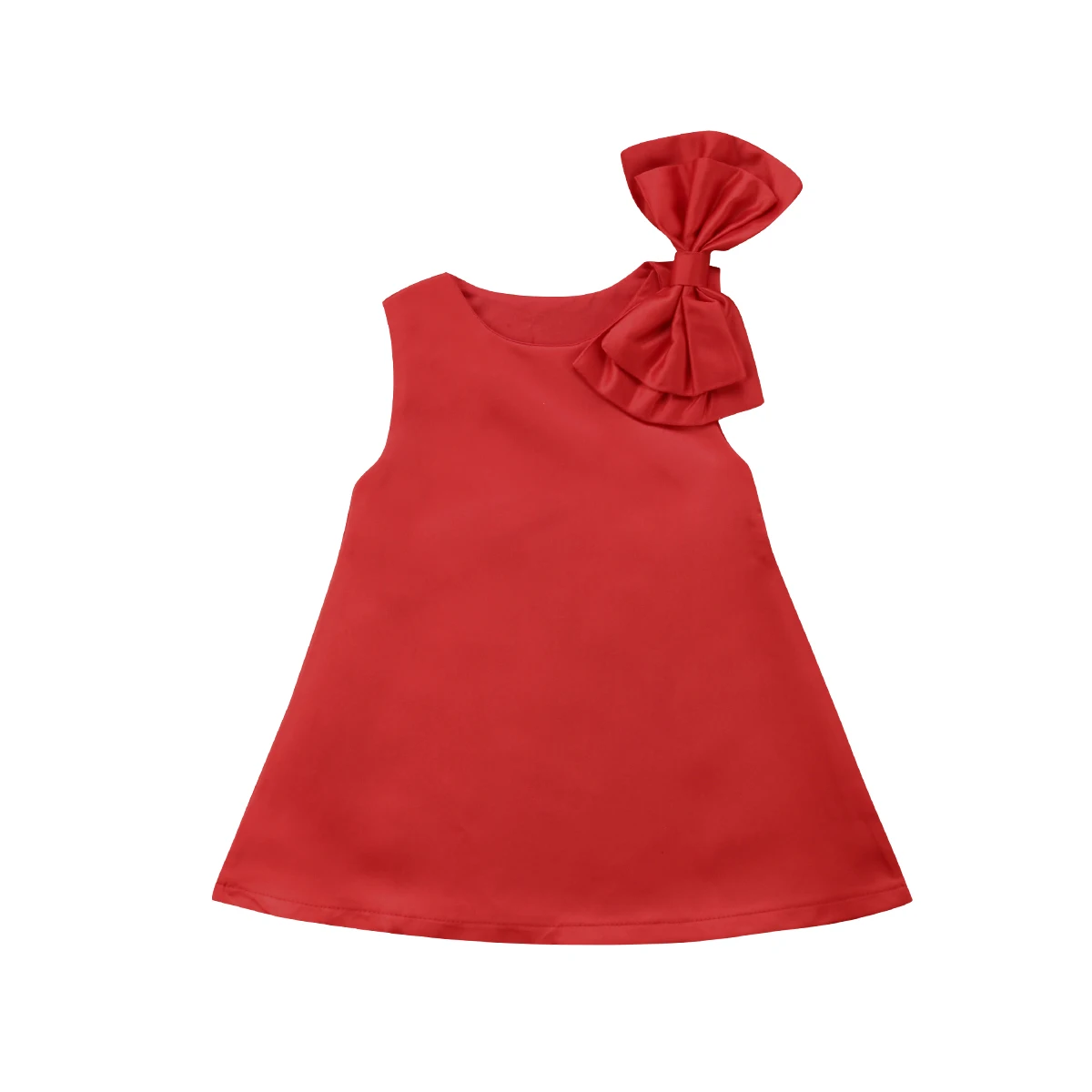 Bowknot Toddler Girls Sleeveless Dress Baby Kids Party Flower DressesReal girls Elegant Girl | Детская одежда и обувь