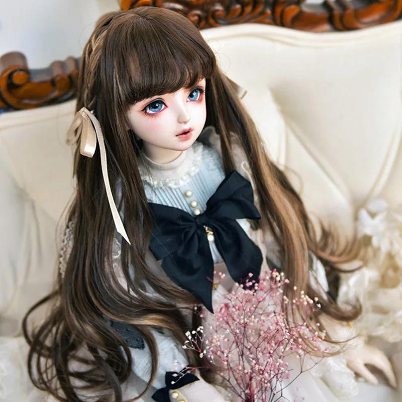 Cateleya bjd кукла супер мягкие Шелковый парик на заказ разноцветные плетеные волосы 1/3/4/6 гигантский ребенок шепот на осень