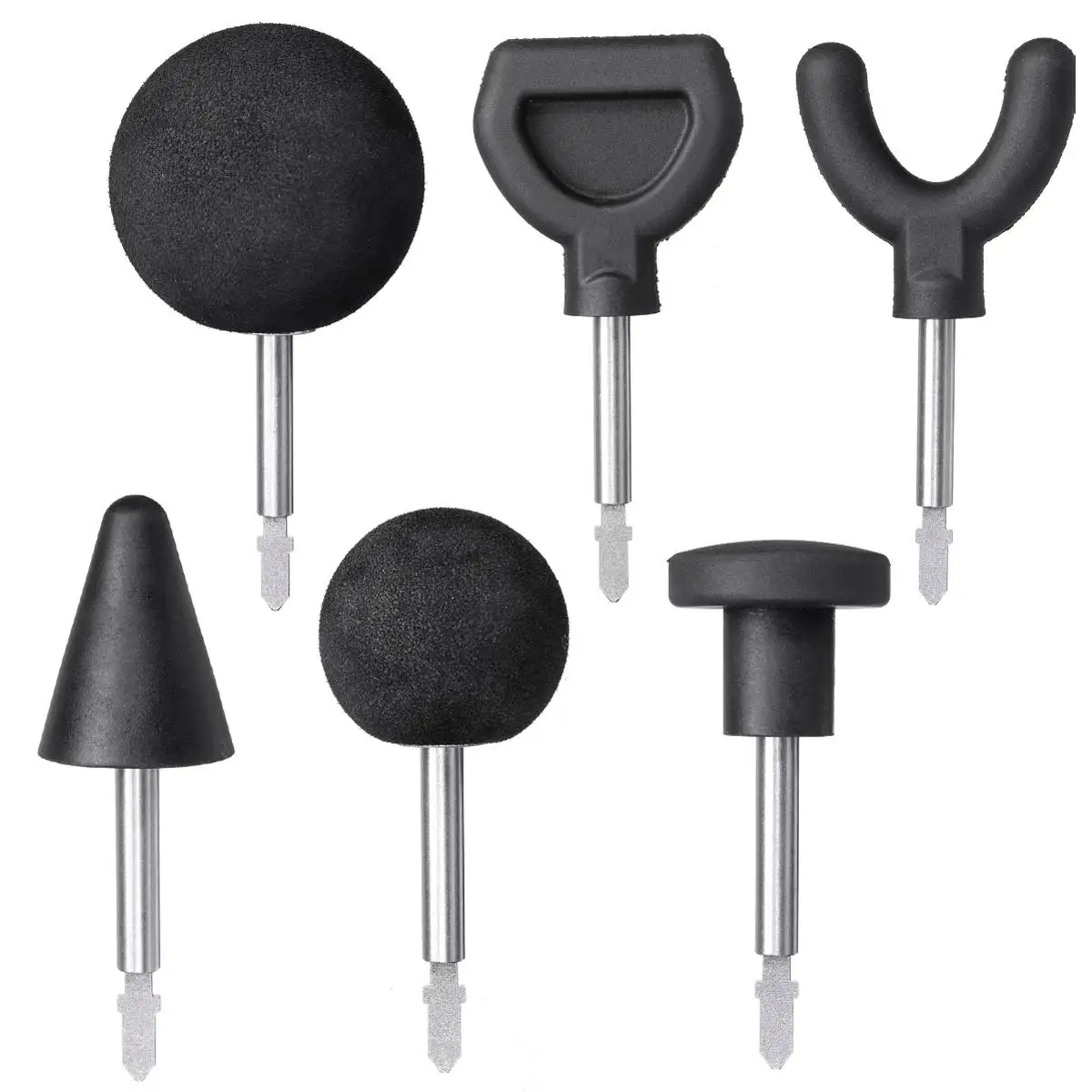 6Pcs Head 3, 6 штук в партии, расслабление мышц массажные насадки массаж для пистолета глубокого воздействия Электрический массажер для массажа заменить насадки - Цвет: 6Pcs Head