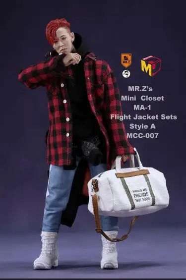 A 1/6 модные Заказные MCCToys x Mr. Z 1/6 MR. Z мини-шкаф-летная куртка наборы F 12 дюймов мужские тела G-DRAGON фигурки - Цвет: A