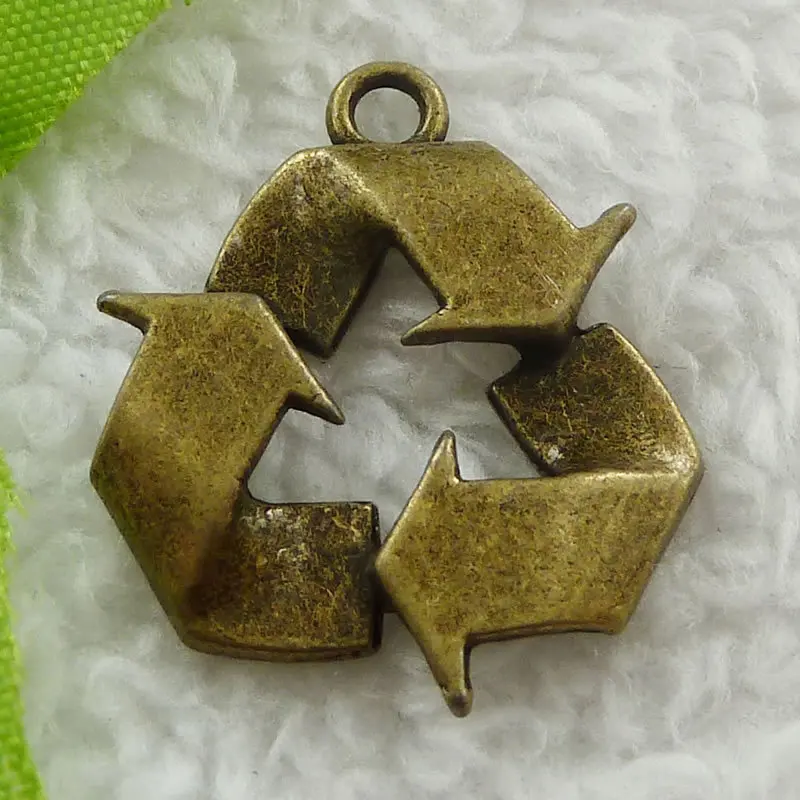 88 шт. античные бронзовые брелоки с логотипом 29x25 мм #1758|logo charm|charm charmantique bronze charms |