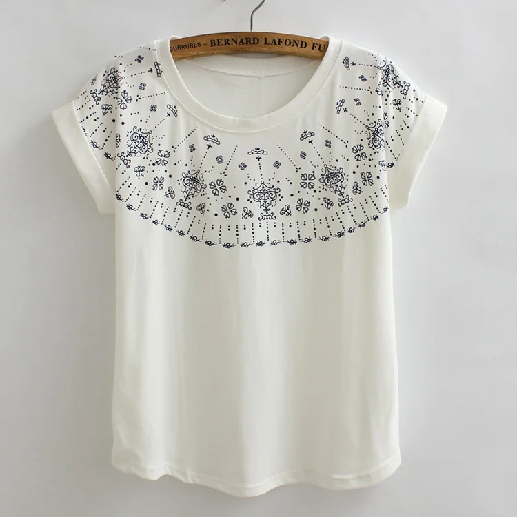 Этническая Женская Футболка Camisa De T D Poleras Ретро футболка Feminina Camiseta Mujer летняя