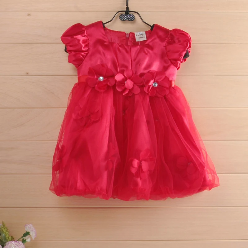 Одежда для маленьких девочек летняя одежда с цветочным рисунком бальное платье