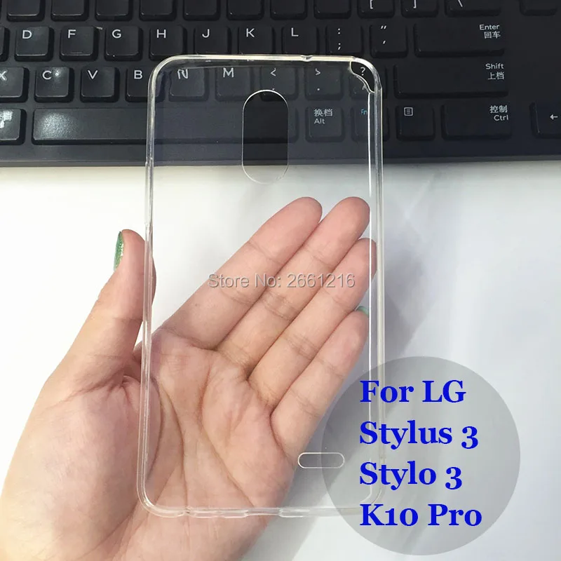 Для LG Stylus3 Ультратонкий Мягкий ТПУ силиконовый гель прозрачный чехол задняя