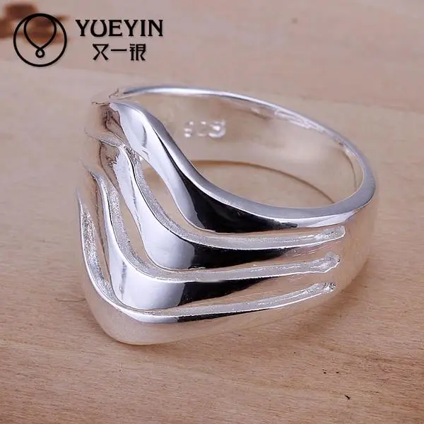 Кольцо R123 женское с серебряным покрытием|circle ring|the ringsilver plated |