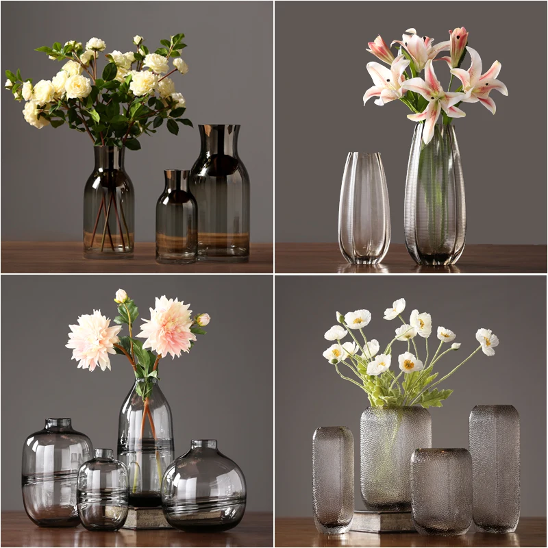 

Modern glass vase Crafts terrarium glass containers Tabletop flower vase home decoration vase centerpieces for weddings gifts