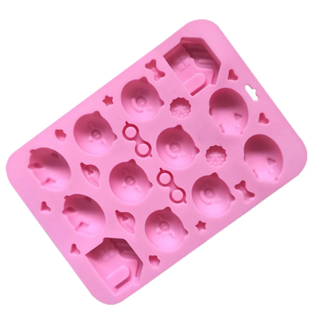 1 шт. Милая свинка семья мультфильм торт украшения инструменты ледяная форма для