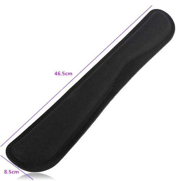 

Black Gel PC Keyboard Raised Platform Hands Wrist Rest Support Comfort Pad USA