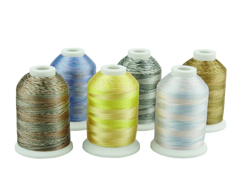 Simthread 6 многоцветная Вышивальная нить для машины/ручная вышивка стеганая