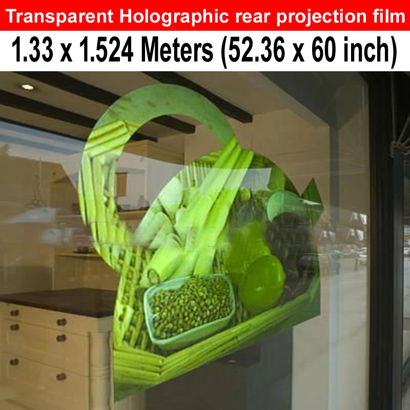 В течение 48 часов доставка (1 524 м x 1 33 м) прозрачная голографическая пленка для