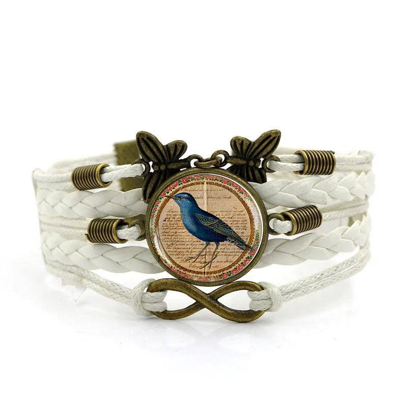 Горячая Распродажа 2019 новый синий птица винтажный браслет с драгоценными