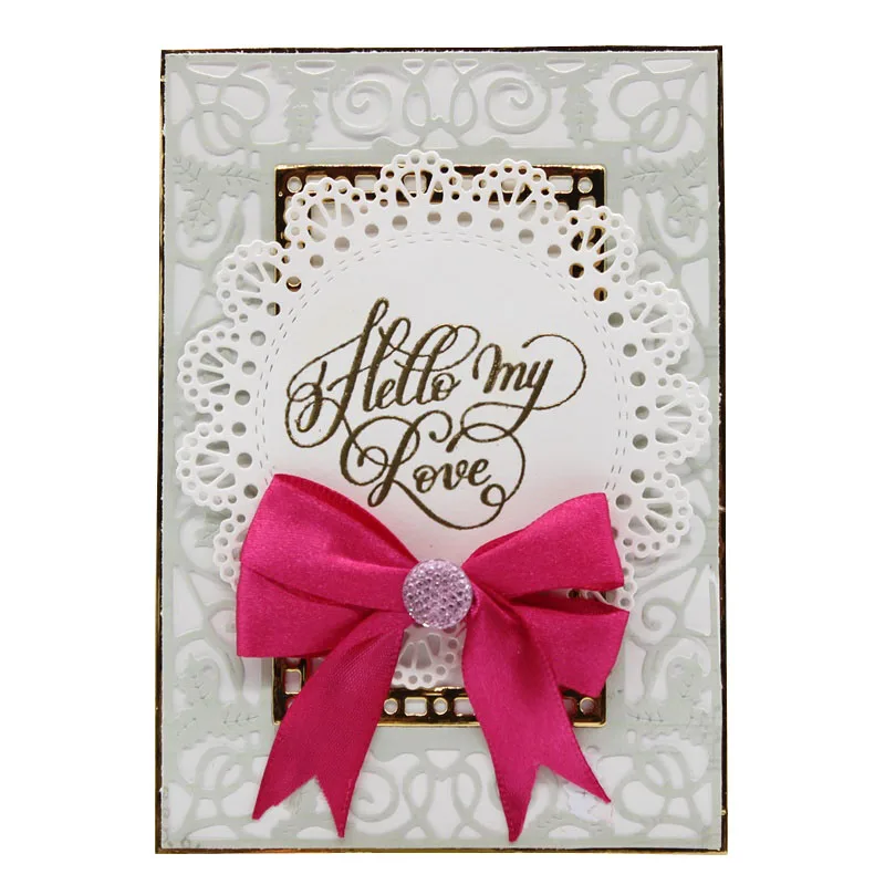 Мандала кружево Doily металлические штампы трафареты для сделай сам