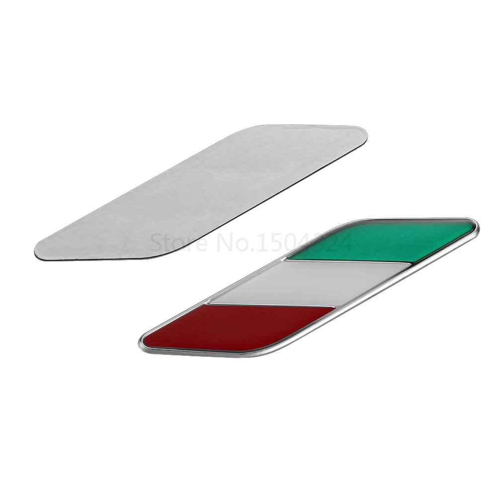 Автомобильный Стайлинг 1 пара 3D эмблема в виде итальянского флага Эмблема для Fiat