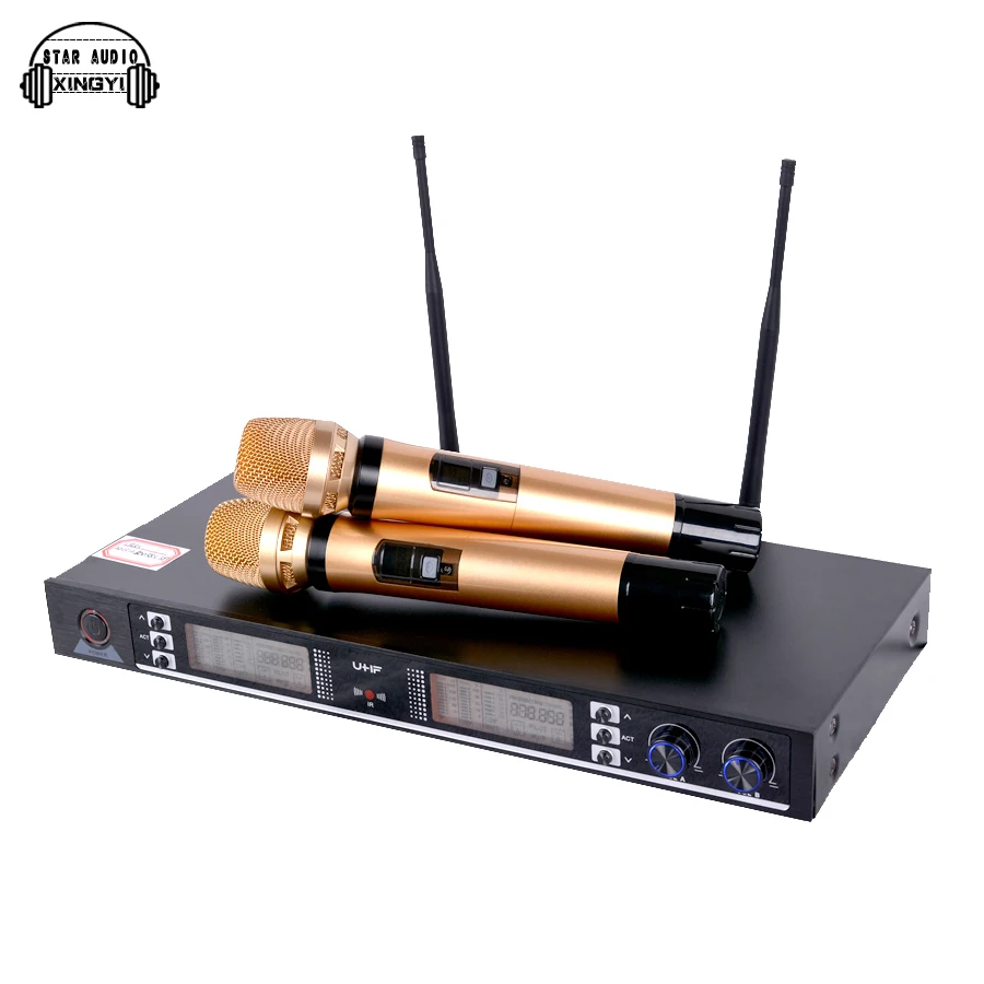 Профессиональный UHF беспроводной микрофон Интеллектуальная Индукционная