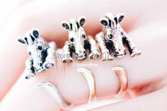 Горячая Распродажа регулируемый в ретро-стиле с рисунками животных зебры кольцо