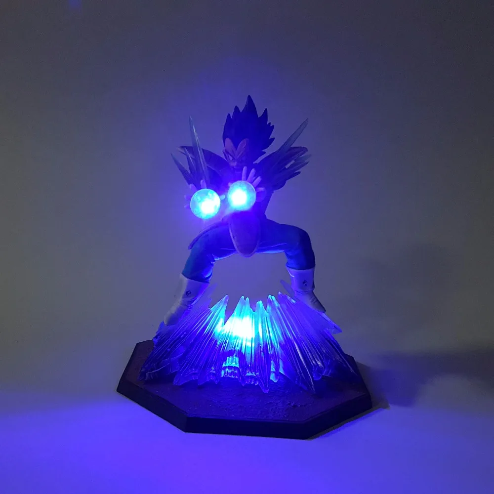 

Dragon Ball Z Action Figures Vegeta Super Saiyan Kamehameha Led Light 150mm Anime Dragon Ball Super DBZ