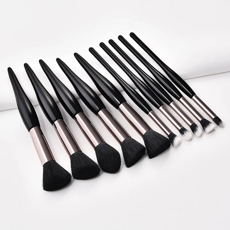 New Makeup 10pcs Brushes Set Powder Foundation Eyeshadow Eyeliner Lip Brush Tool Kit | Красота и здоровье