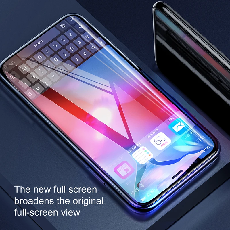 Baseus 0,3 мм закаленное стекло для iPhone Xs Max XR защита экрана полное покрытие Защитное стекло для iPhone X Xs Max