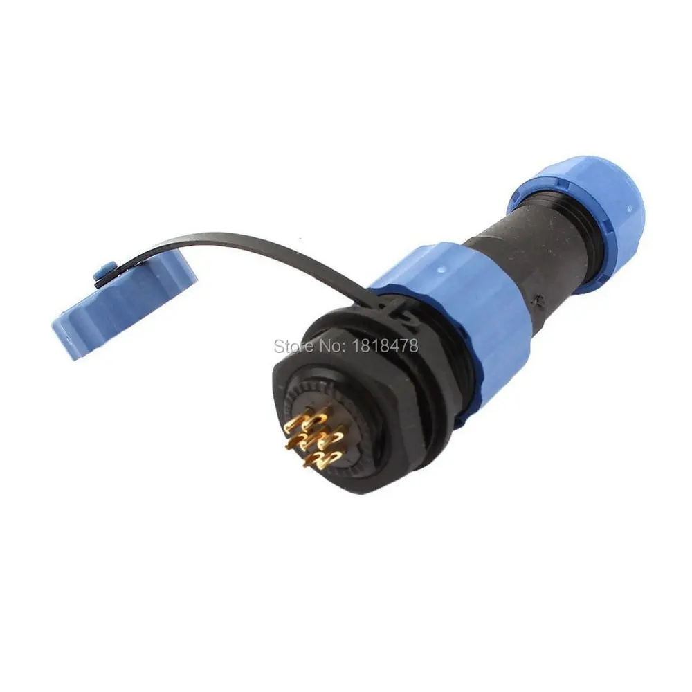 Водонепроницаемый авиационный штекер SD16 16 мм 7 Pin P Панель Крепление разъем