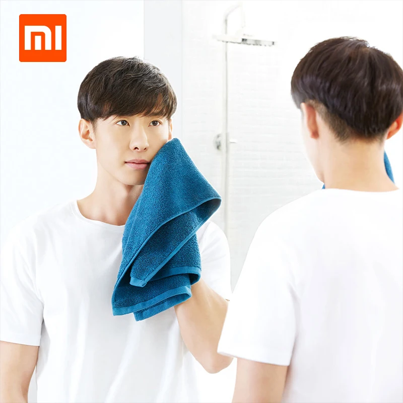 Полотенце XIAOMI Mijia 32x70 см 100% хлопок 5 видов цветов водопоглощающая ванна мягкие