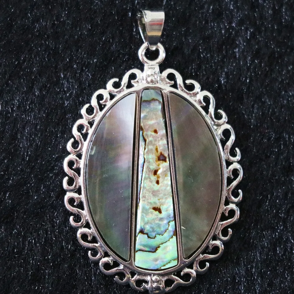 Лидер продаж популярный натуральный Овальный Кулон в виде раковины абалона