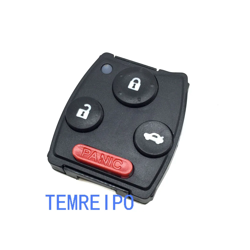 

10pcs/lot 3+1 Button Remote Key Shell Case Button Pad For Honda Key