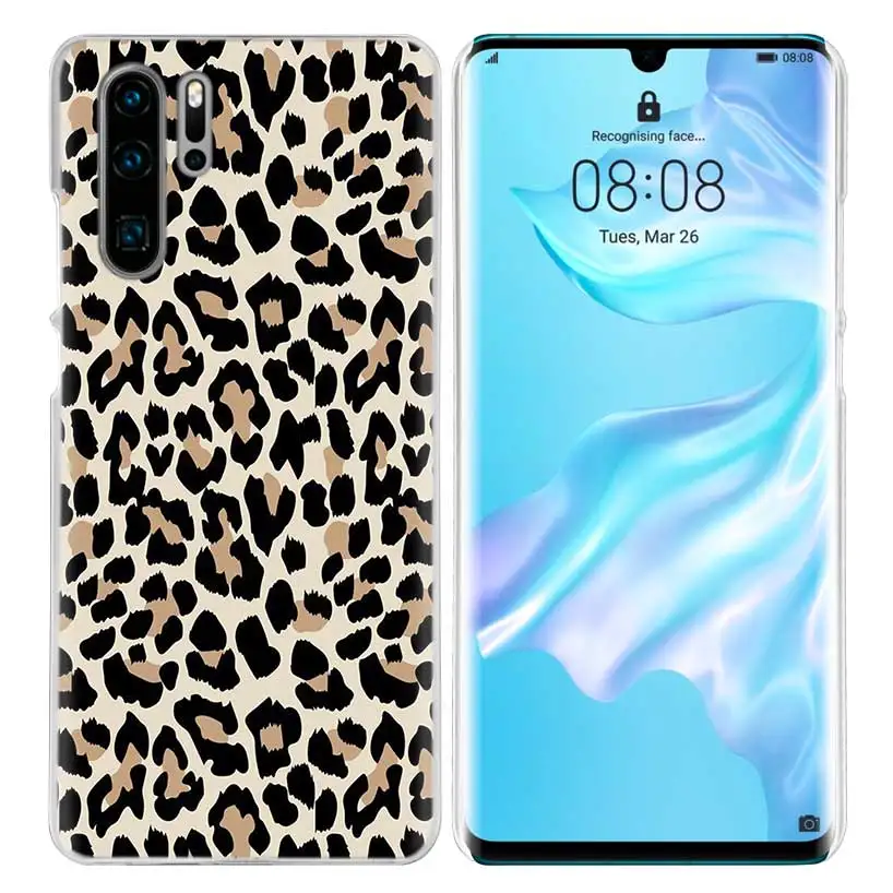 02 Чехол с тигровым леопардовым принтом для huawei P20 P Smart Z Plus P30 P10 P9 P8 mate 10 20 lite Pro Mini, жесткий чехол для телефона из поликарбоната - Цвет: 02