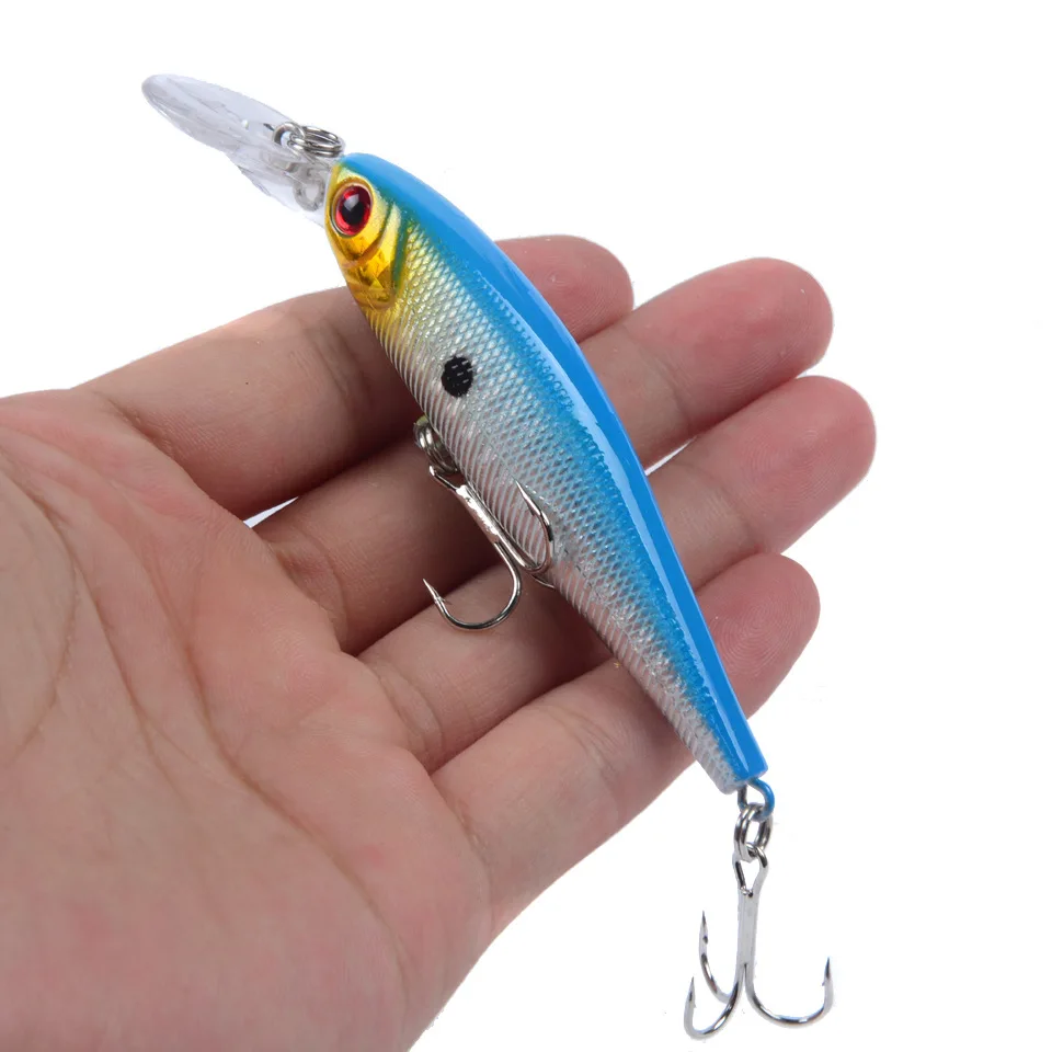 1 шт. Minnow приманки для ловли рыбы высота каблука 10 см/9 г бас Троллинг