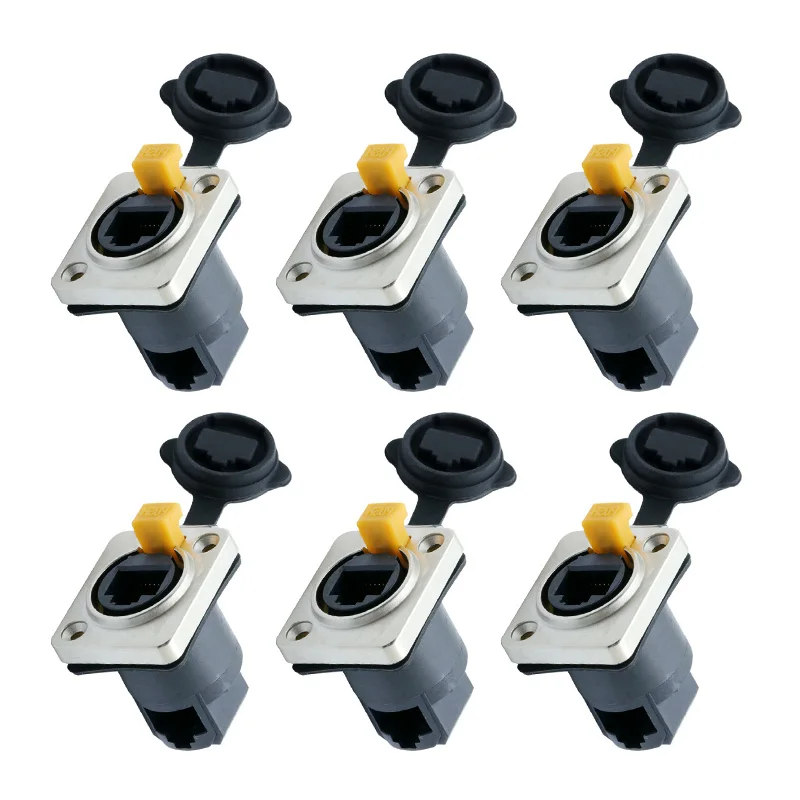 10 шт./лот сетевой RJ45 водонепроницаемый разъем разъемы внутренние Ethernet IP65 под
