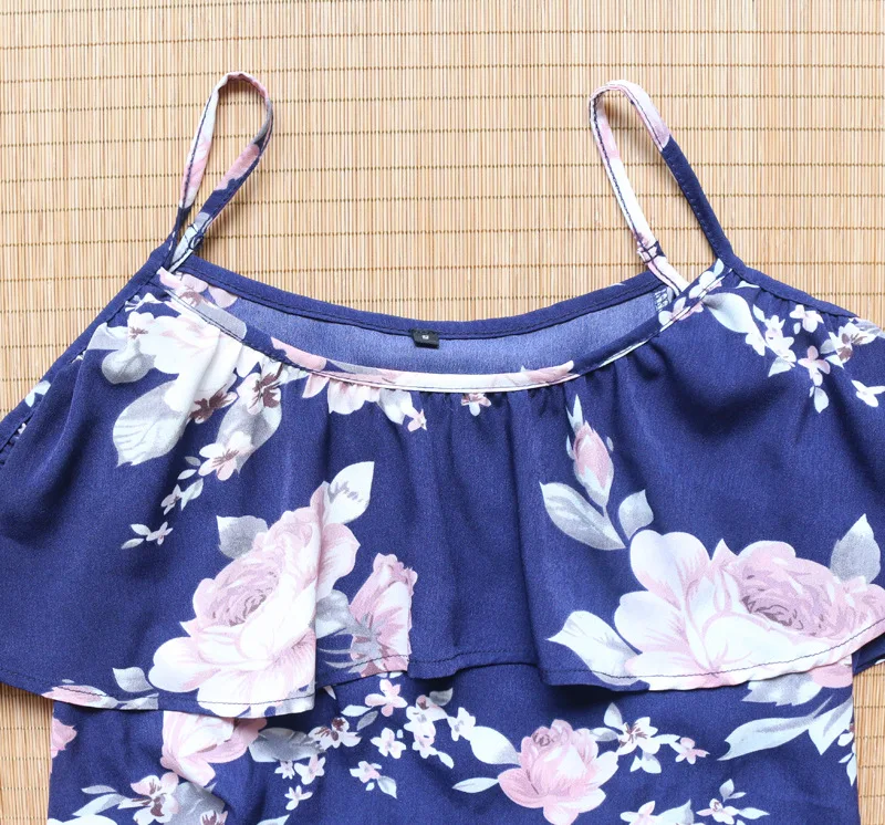 2018 весенне летний стиль модный принт платье на бретельках с листьями лотоса. Мода