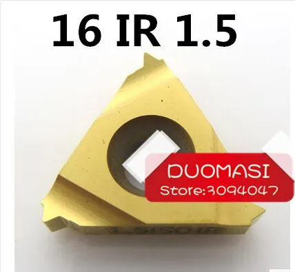 16 IR 1 5 ISO индексируемый карбид вольфрама резьбы Токарные Вставки для резьбовой