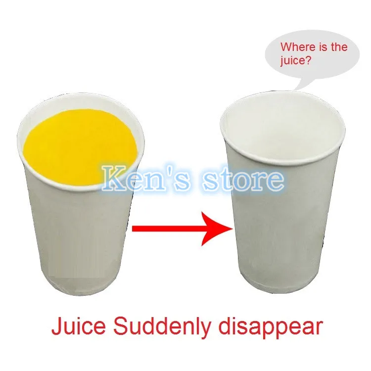 5 шт./лот сок/кофе исчезает исчезающие Волшебные трюки иллюзия ментализм реквизит