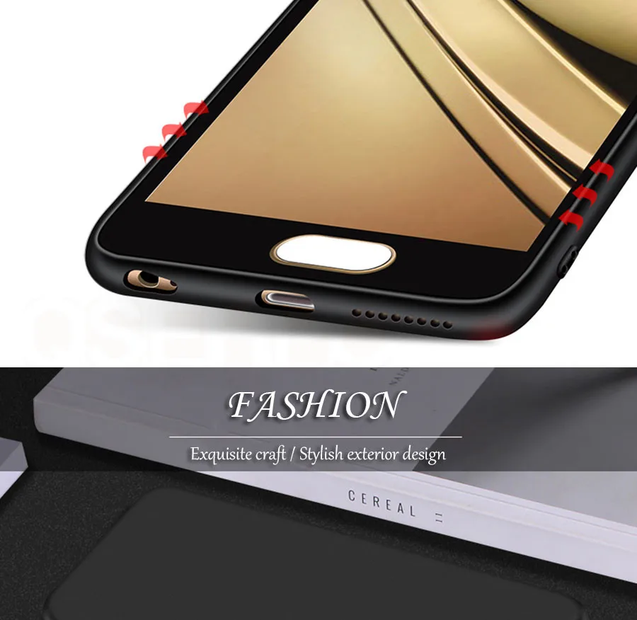Qsehpo ультра тонкий Матовая силиконовая крышка чехол для samsung Galaxy A5 A3 A7 J5 J7 S6 S7 край S8 S9 Plus Мягкий чехол s