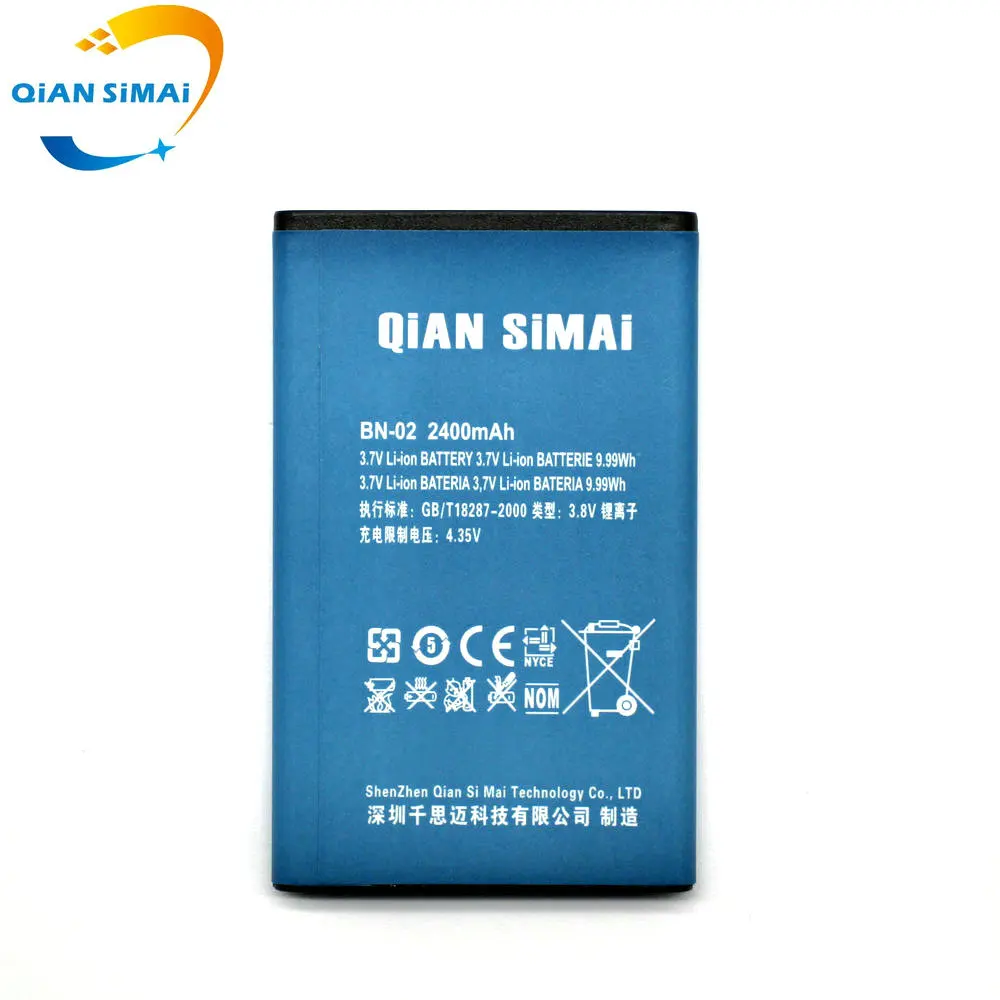 QiAN SiMAi BYD BN-02 BN02 2400mAh 3 7 V запасная батарея для мобильного телефона Nokia XL/XL 4G RM-1061 RM-1030