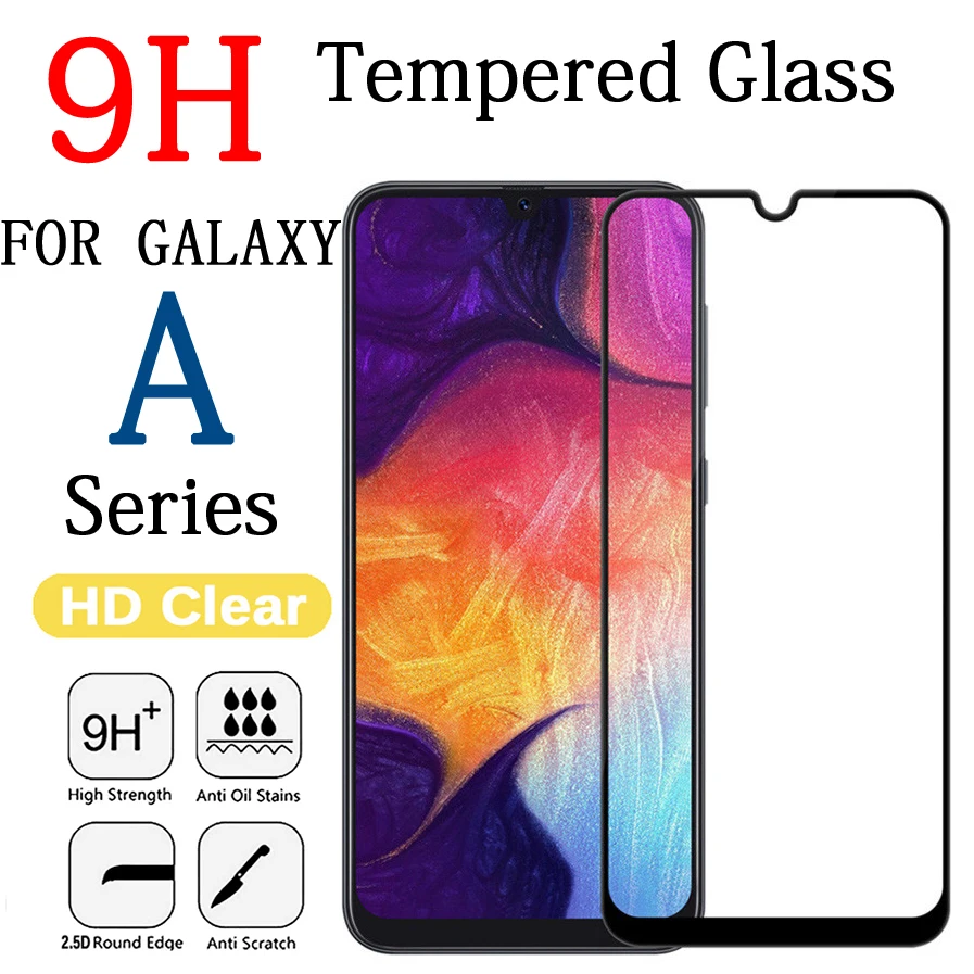 9 H Защитная пленка для экрана из закаленного стекла полная 360 samsung Galaxy a50 a10 a30 a40 a70