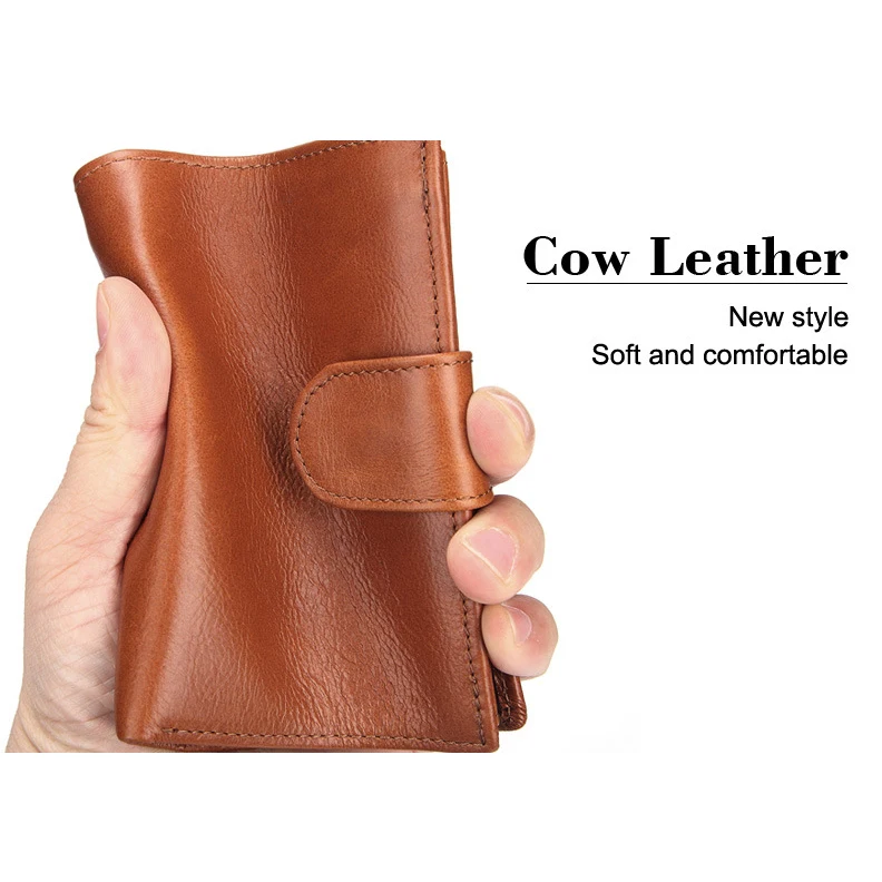 Новинка модные мужские короткие кошельки из 100% натуральной кожи мужской