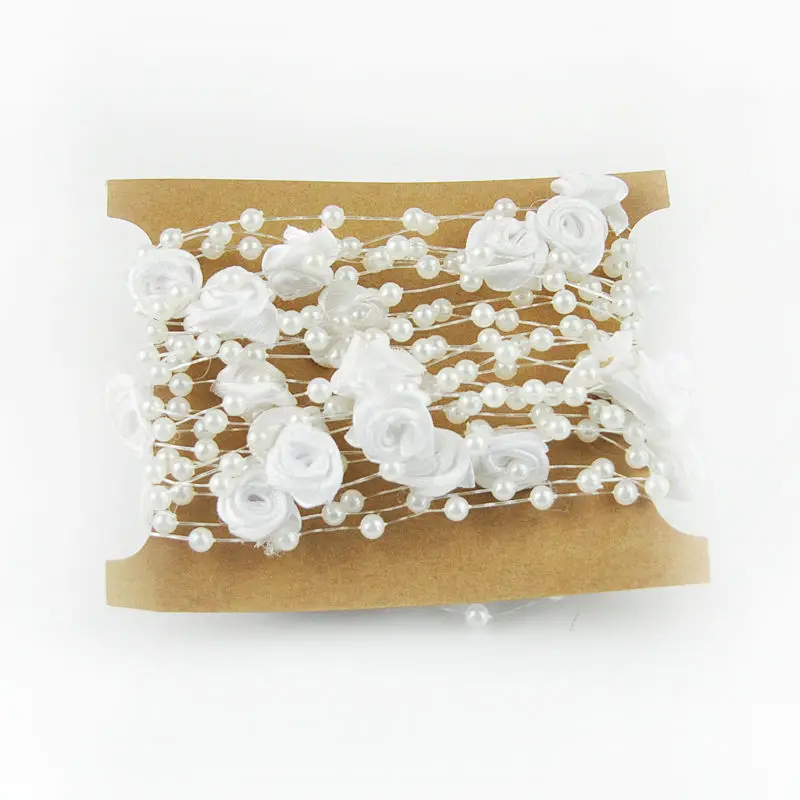 5 м/уп. рыболовная леска жемчуг сделай сам ткань цветок розы для свадебной