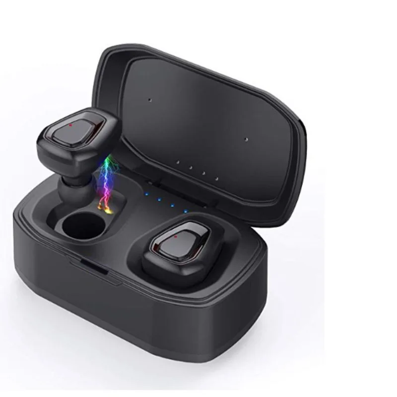 

Waterproof Bluetooth Headset Sports Wireless Earphones 3DStereo Noise Cancellation Earbuds Mini InEar Mic With Charging Box Eh*