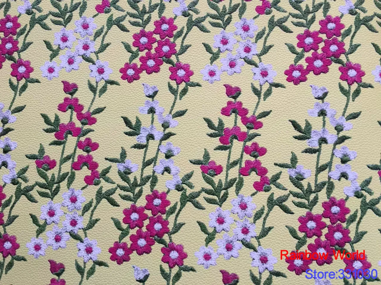 Высокое качество цветочный узор искусственная кожа PU ткань для DIY шитья Диван