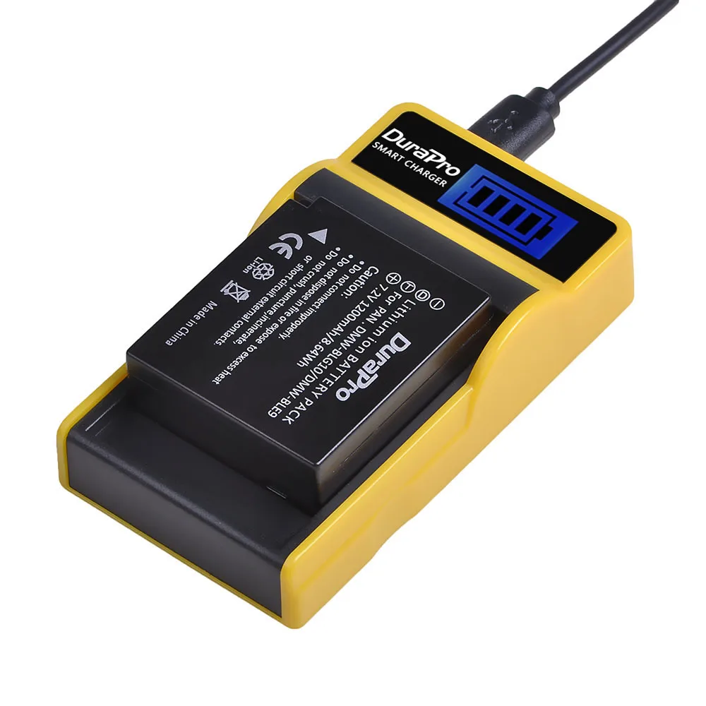 2pc DMW-BLG10 DMW BLE9 Camera Battery + LCD USB Charger for Panasonic LUMIX GF5 GF6 GX7 Mark II GX80 GX85 DMC-LX100 | Электроника
