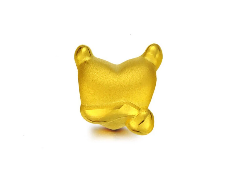 

Ценный цельный 24k желтый золотой браслет/3D лиса вязаный браслет