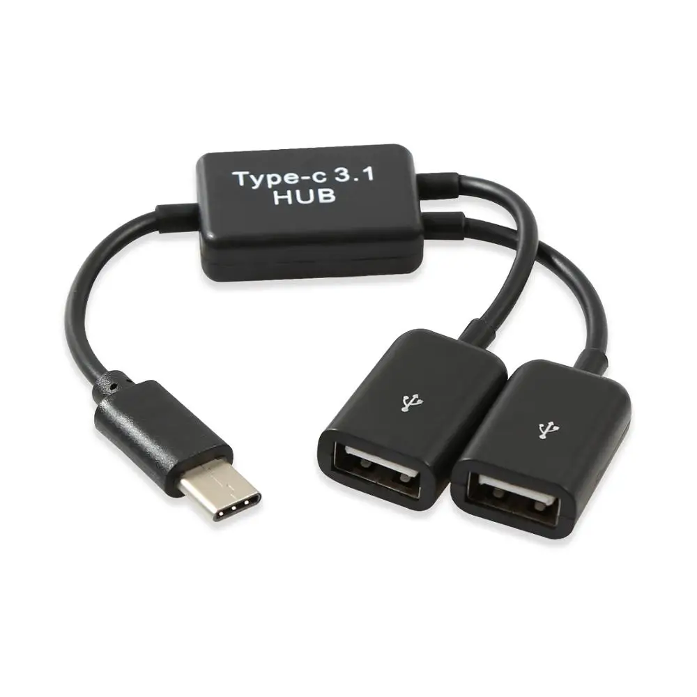 Type-C to 2 USB Onvian type-C USB адаптер OTG USB кабель C 3,0 2,0 папа к USB Micro Женский адаптер usb-хаб для samsung Xiaomi huawei - Цвет: Type-C to 2 USB