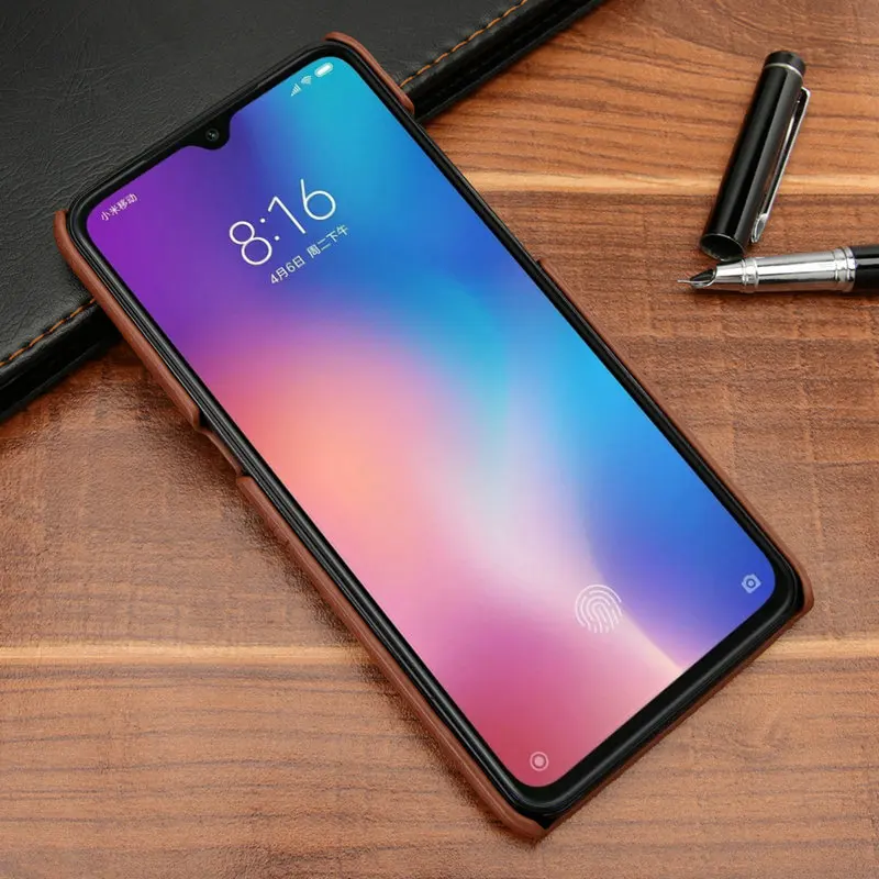 Для Xiaomi Mi 9 8 SE Explorer чехол Ретро Бизнес Простой задняя крышка Mi9 Mi8 кожаный жесткий