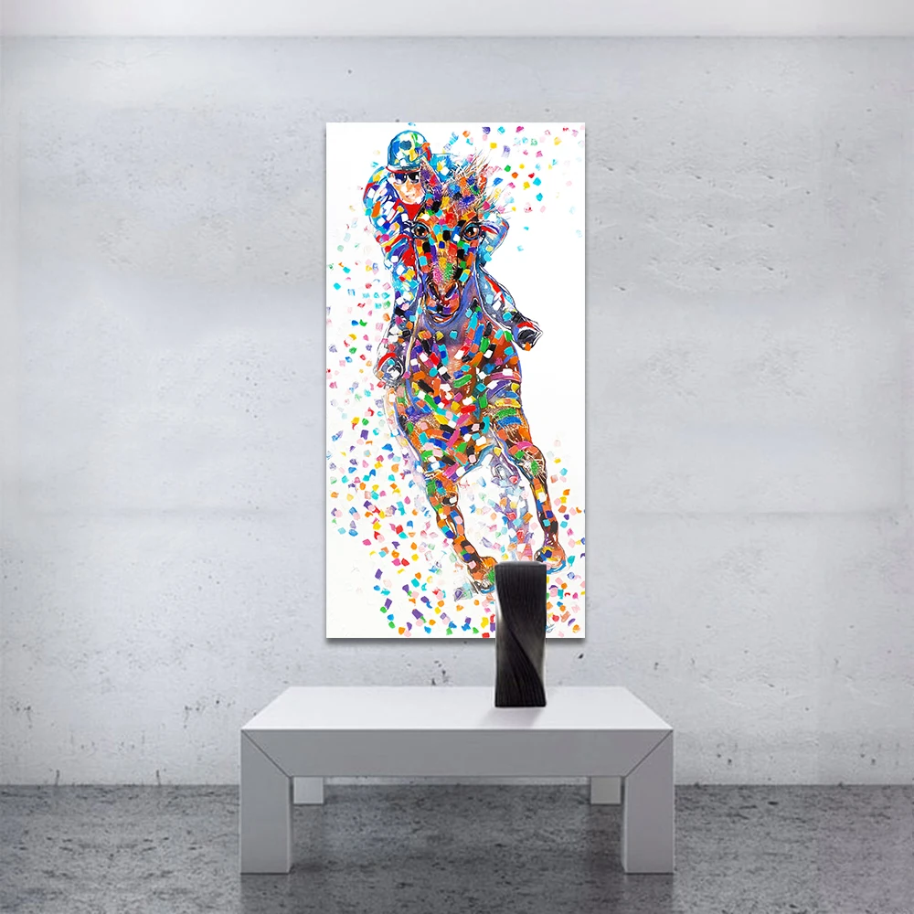 HDARTISAN Картина на холсте картина с животными постеры печать домашний декор Run My Own