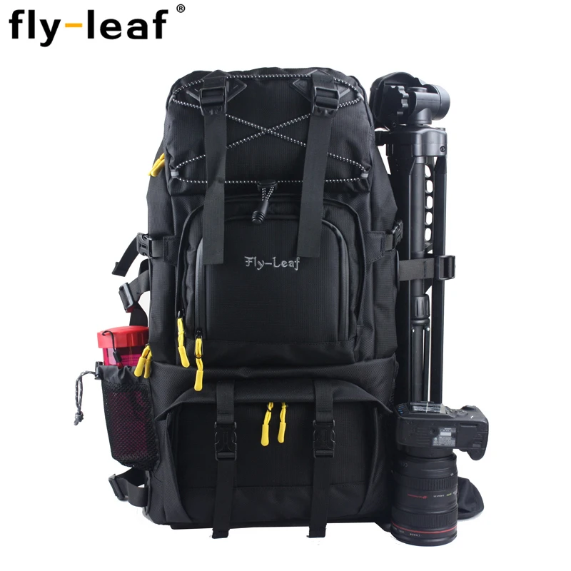 Большая сумка для ноутбука FlyLeaf FL303 двойная на плечо камеры Профессиональная