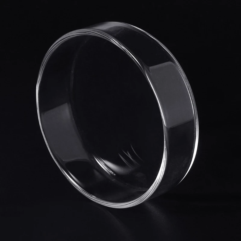 

New Clear Glass Shrimp Food Round Dishes Small Fish Feeding Bowl Ornamental Supplies