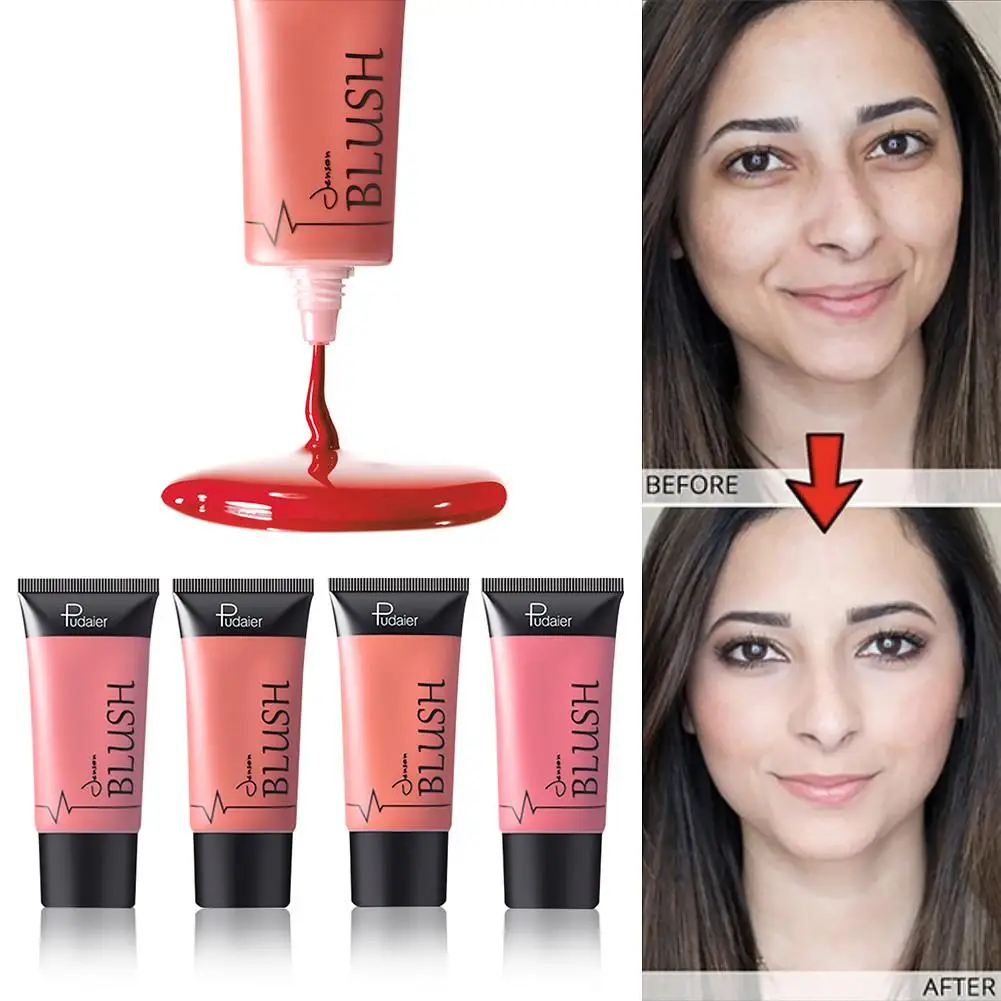 Жидкие румяна Косметические гель Сливочный Румяна естественная красота лица