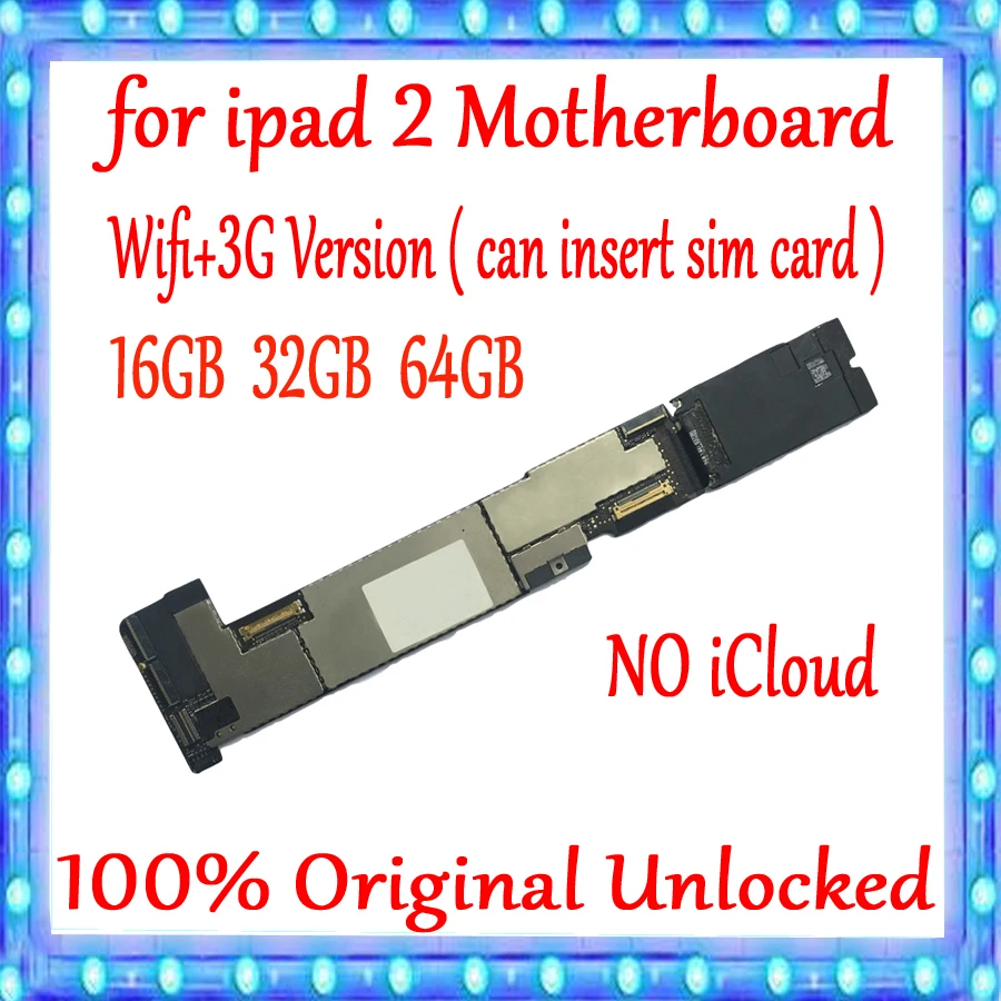 Wifi Версия 2 1 4 и wifi + 3g версия для ipad материнская плата Оригинальная разблокирована